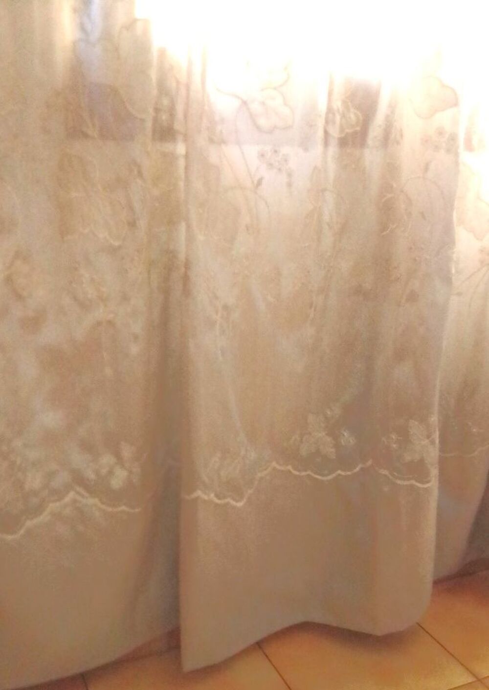 Rideau Brod&eacute; en polyester Décoration