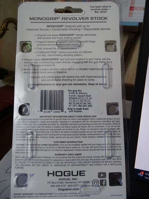 Crosse pour S&W 35 Le Controis-en-Sologne (41)