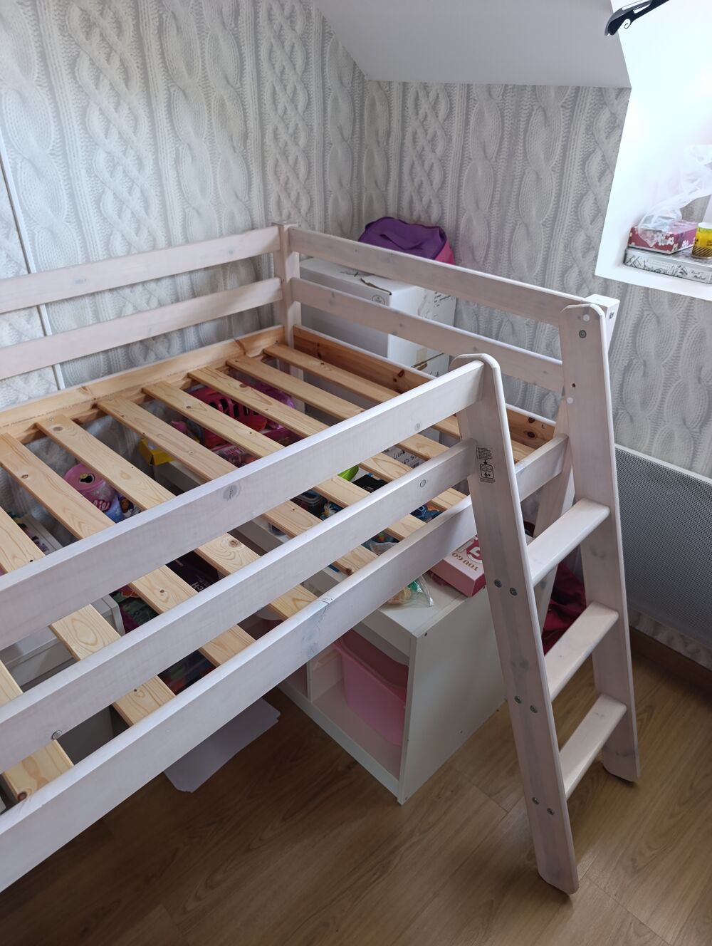 lit enfant semi mezzanine 90x190 avec bureau Meubles