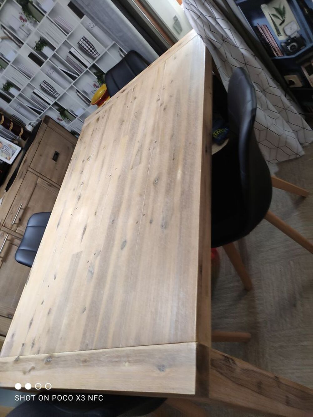 table a manger en acacia 160x100 avec rallonge de 50cm Meubles