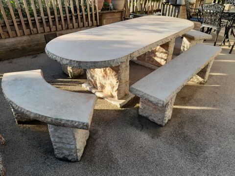 Table et bancs en pierre reconstitue 800 Polinas (38)