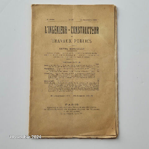L'ingénieur constructeur de travaux publics, novembre 1909, 8 Saumur (49)