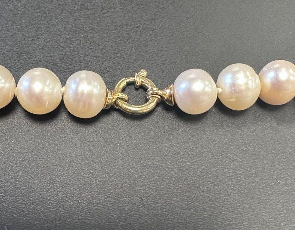 Collier V&eacute;ritable Perle De Culture &Eacute;cru Bijoux et montres