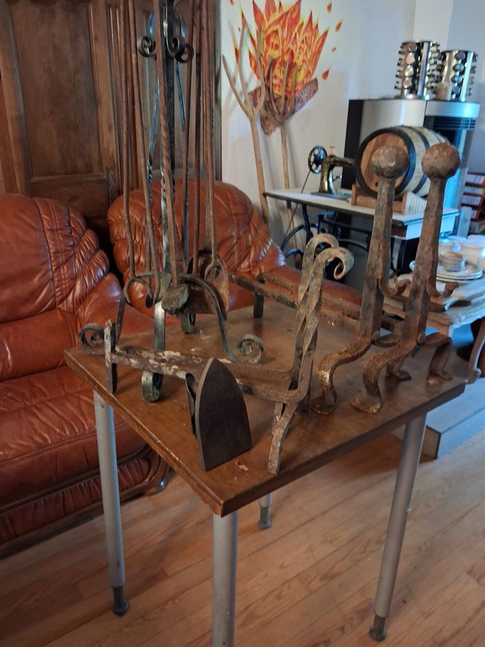 LOT DE TISONIET ET OBJET POUR LES CHEMINEES Décoration