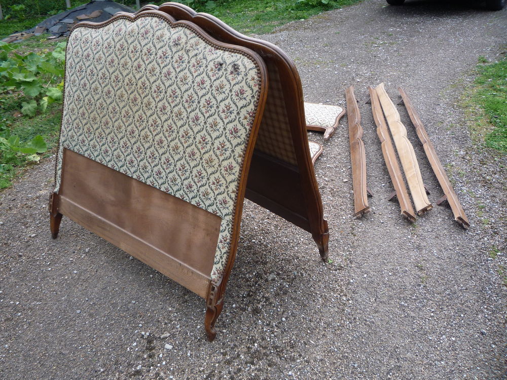 Lit Louis XV jumeaux tapissier en 100cm Meubles