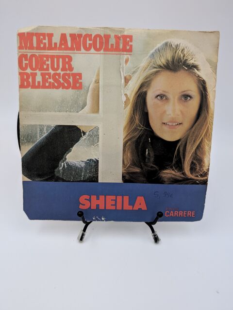 Vinyle 45 tours Sheila : Melancolie C?ur Bless� en fourreau 2 Vulbens (74)