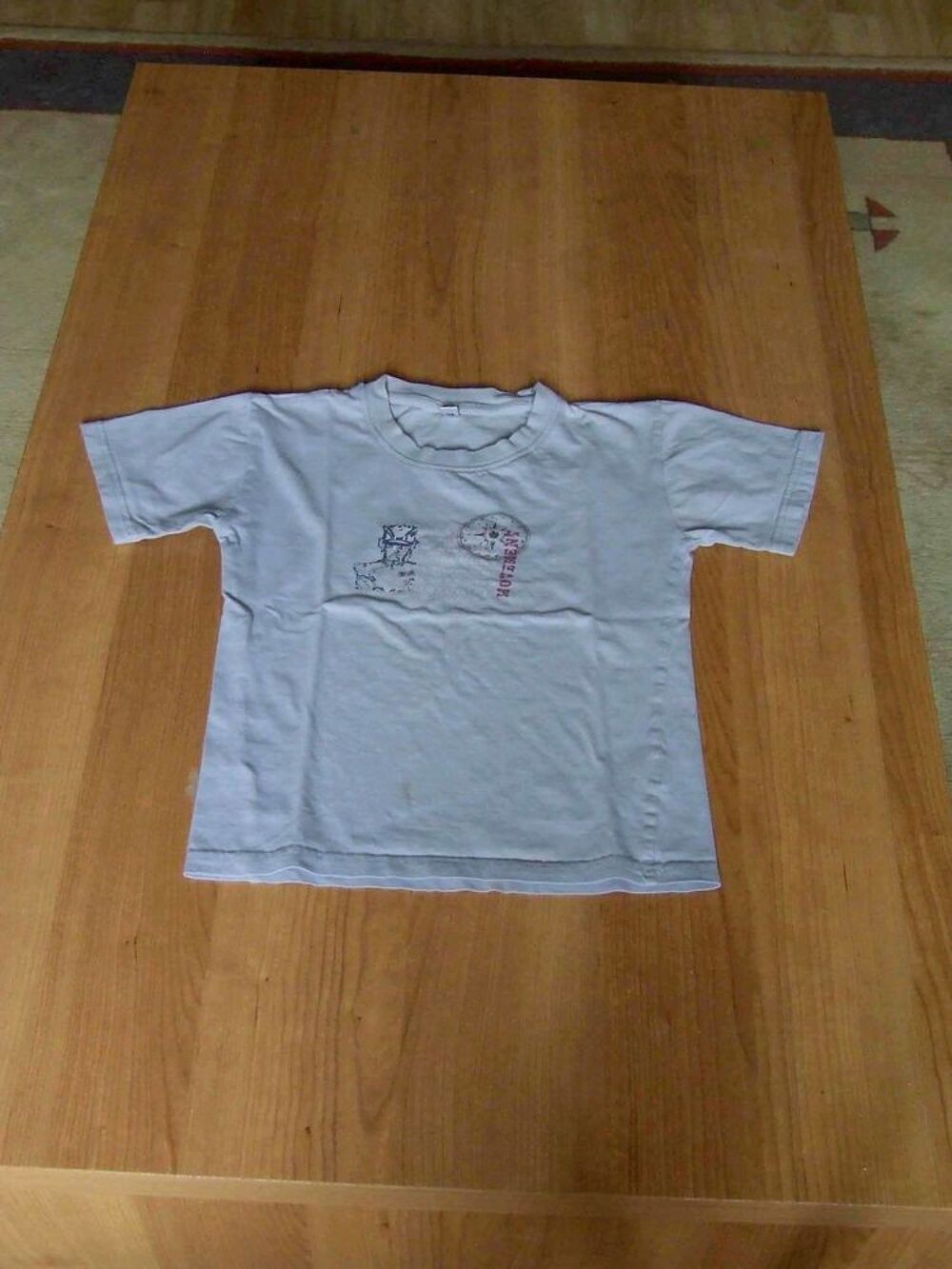 Tee-shirt manches courtes, motif MOVEMENT, gris clair 10&nbsp;ans Vêtements enfants