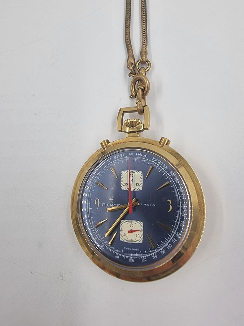 Montre de poche gousset Chronographe Pierce Valjoux 7733 Bijoux et montres