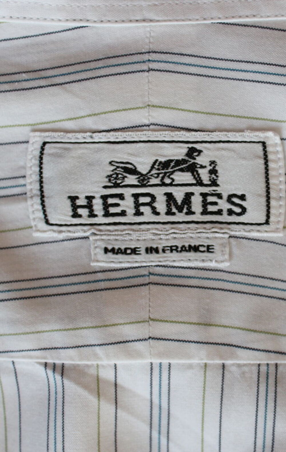 Chemise fines rayures HERMES T.39 Vêtements