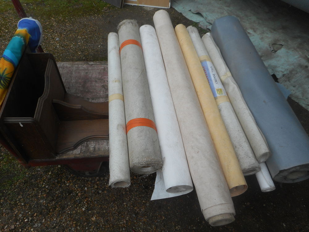  lot de rouleau papier peints etc lot de divers planches Bricolage