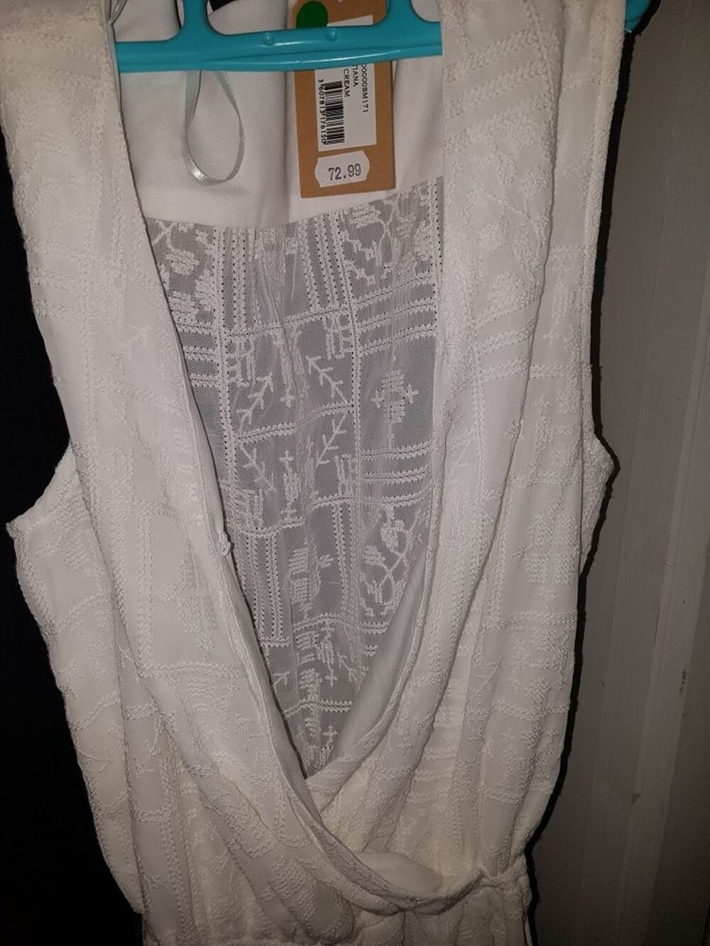 vend robe blanche Vtements