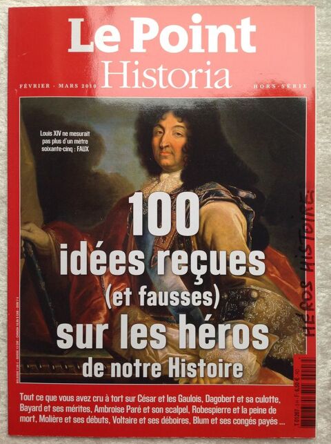 LE POINT HISTORIA 100 IDÉES REÇUES (ET FAUSSES) Envoi Possib 2 Trégunc (29)