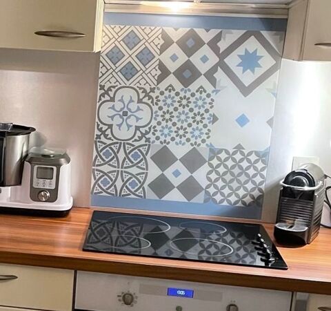 Cr�dence en verre motifs mosa�que. 30 Colombes (92)