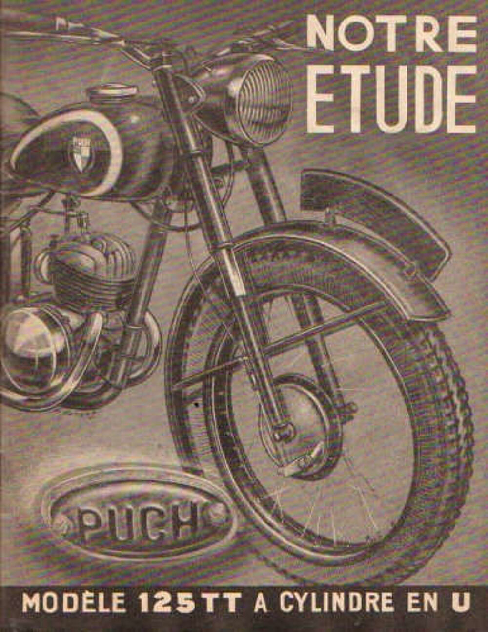 RTM 50 PUCH 125 TT &agrave; cylindre en U Moteurs auxiliaires VLT A Livres et BD