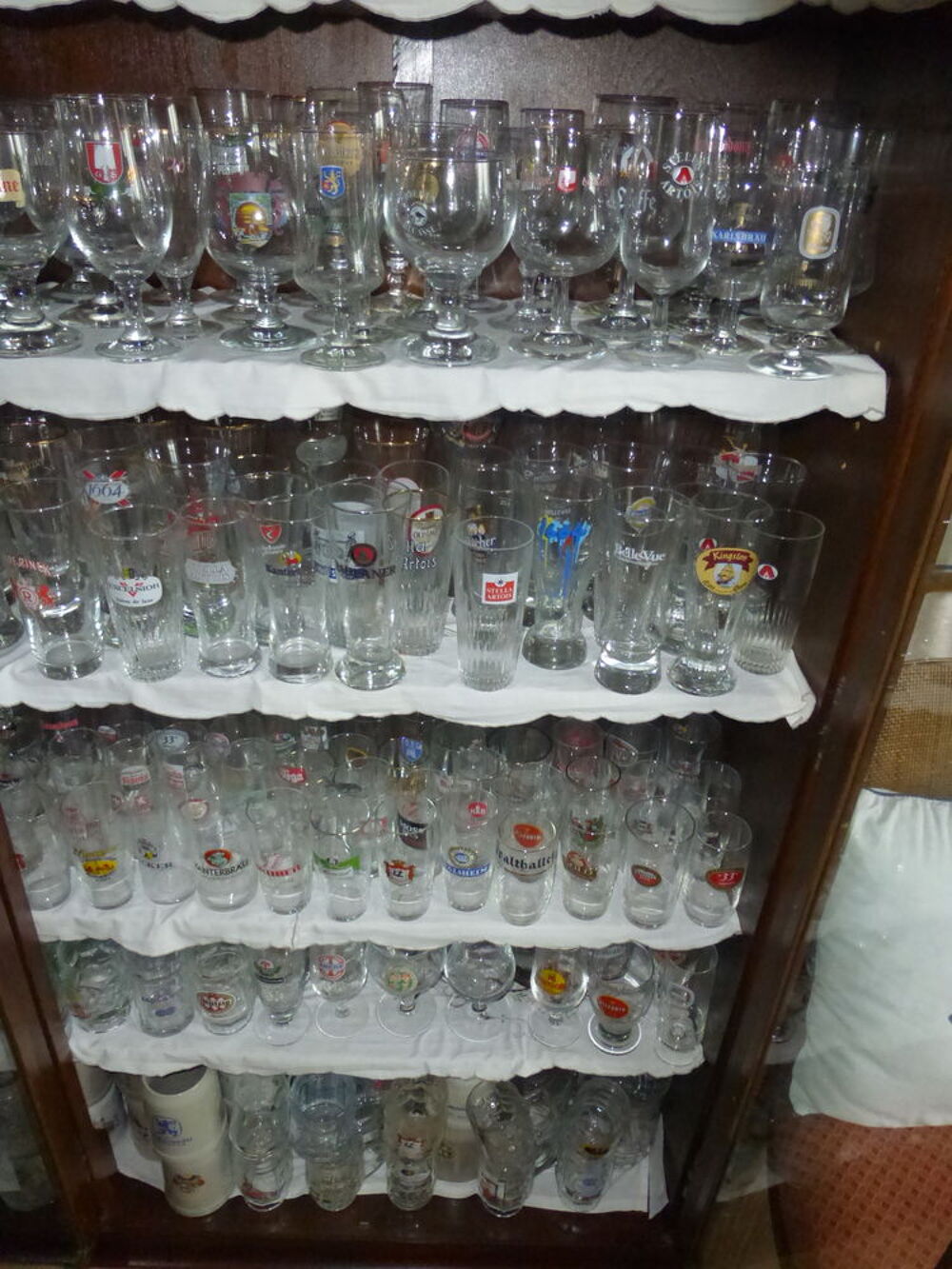 COLLECTION DE VERRES A BIERE PUBLICITAIRE Décoration