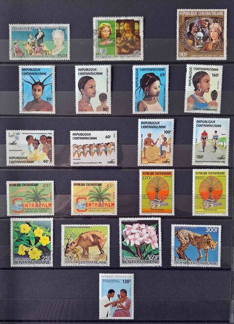 S�rie de timbres de collection de Centrafricaine bis 80 Gap (05)