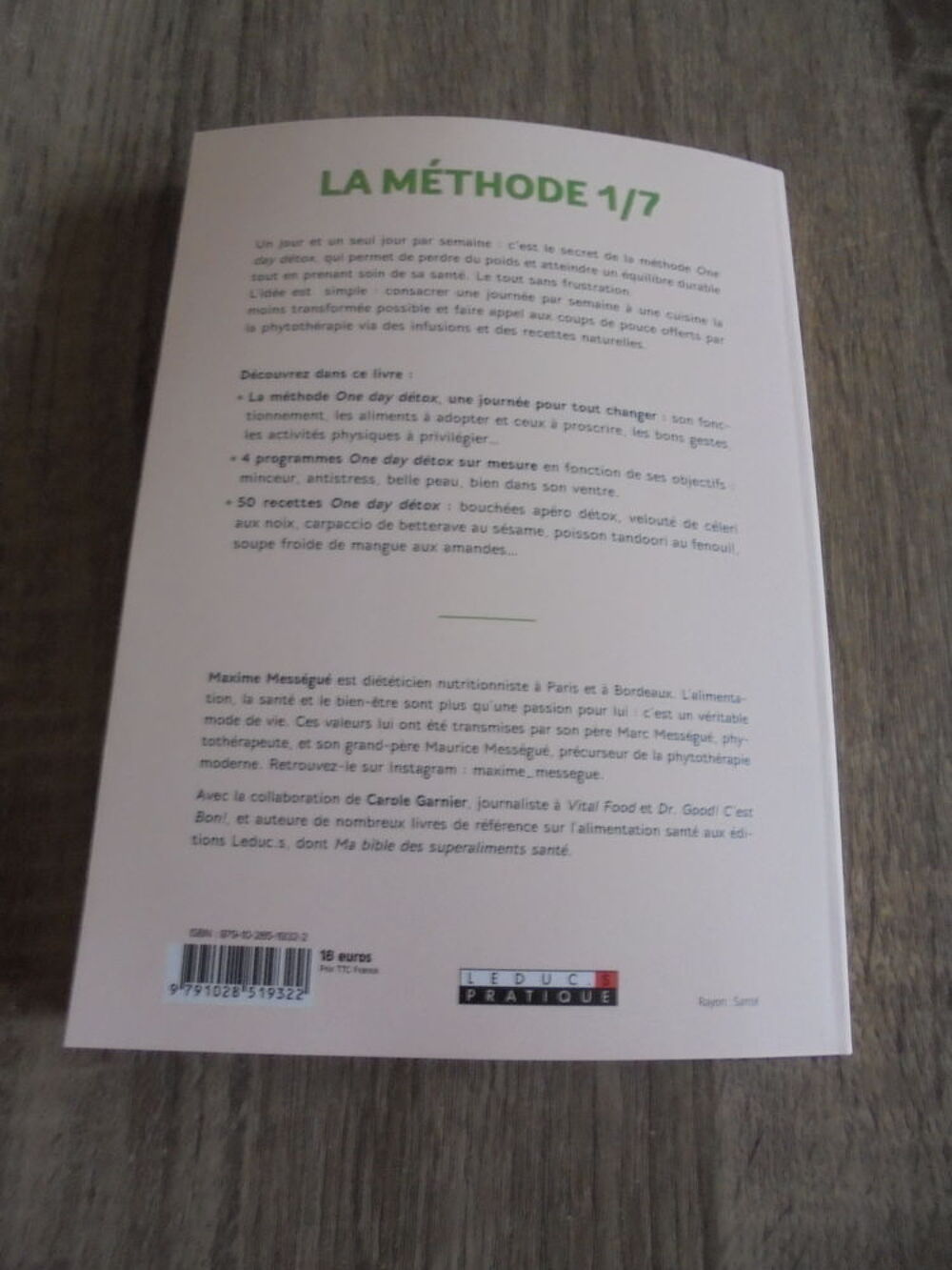 Mon r&eacute;gime ONE DAY DETOX (61) Livres et BD