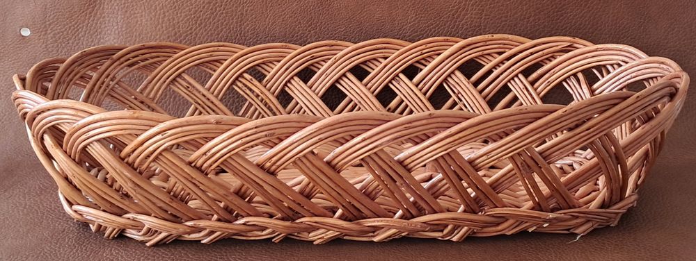 panier &agrave; pain pani&egrave;re corbeille en osier vernis 
Cuisine