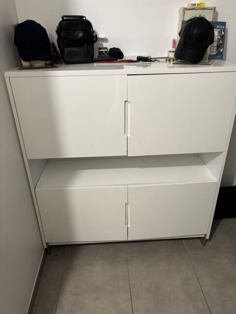 Meublé blanc laquée et commode 150 Bourgoin-Jallieu (38)