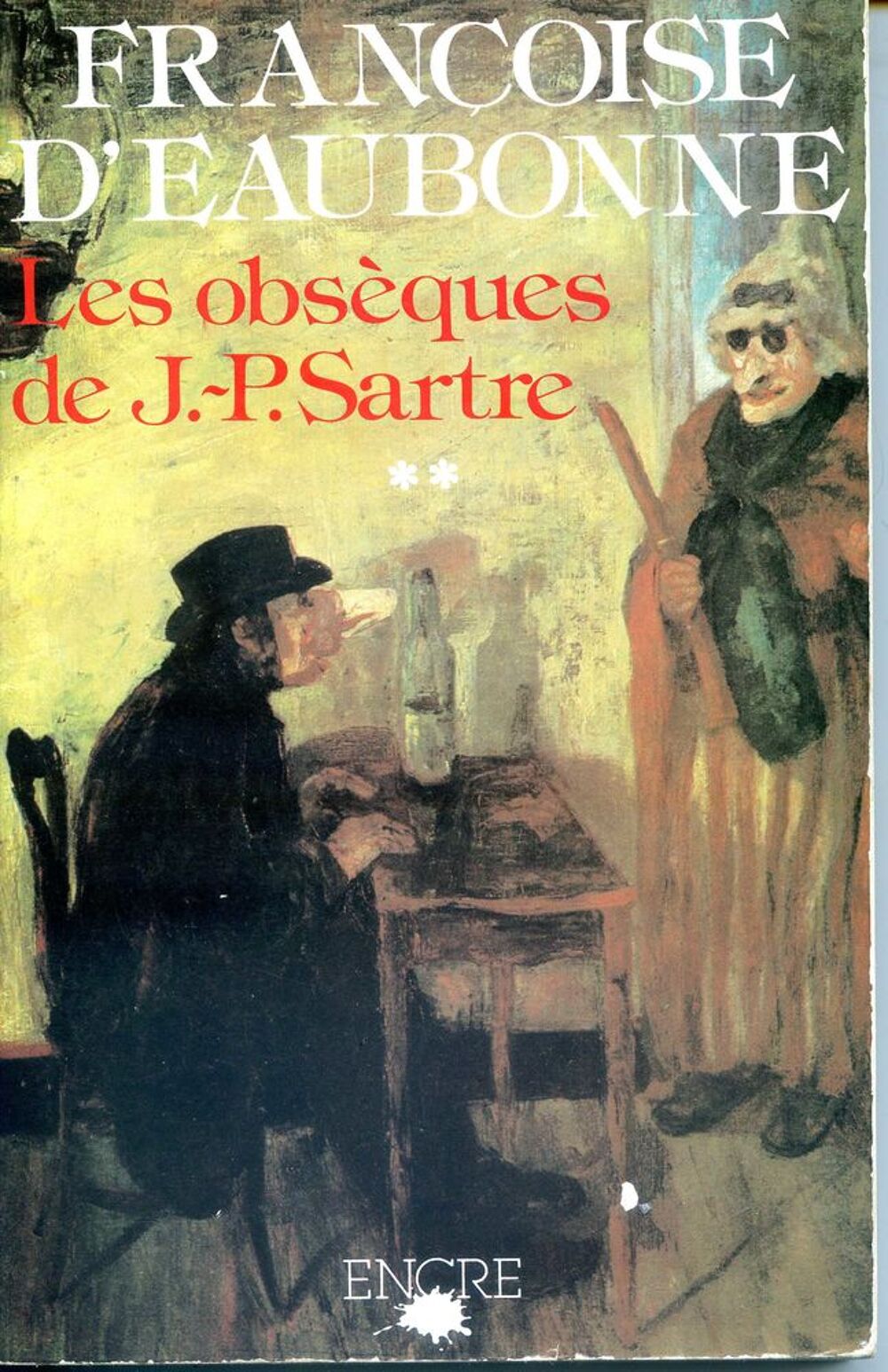 Les obs&egrave;ques de J.-P. Sartre, Livres et BD