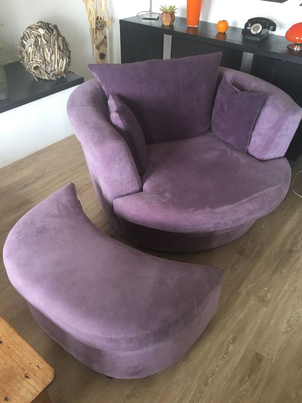 fauteuil rond pivotant Meubles