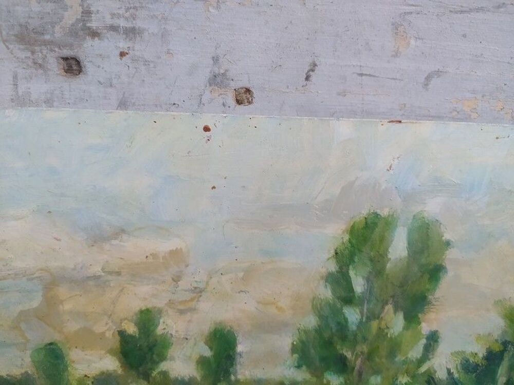 Tableau Paysage Campagne Vaches Atelier Cordel 