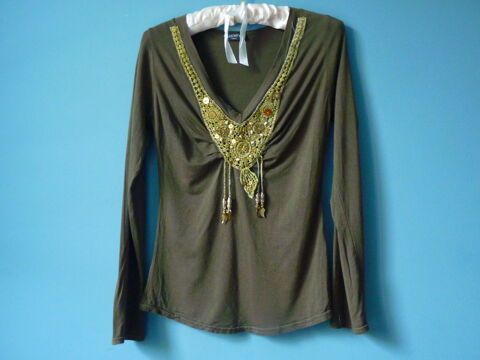 T-shirt femme Gmo 36 S kaki TBE 2 Brienne-le-Chteau (10)