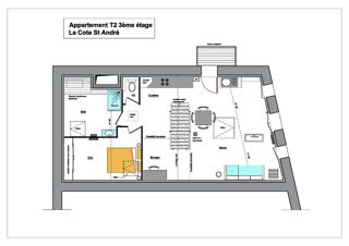  Loft � vendre 2 pi�ces 59 m�