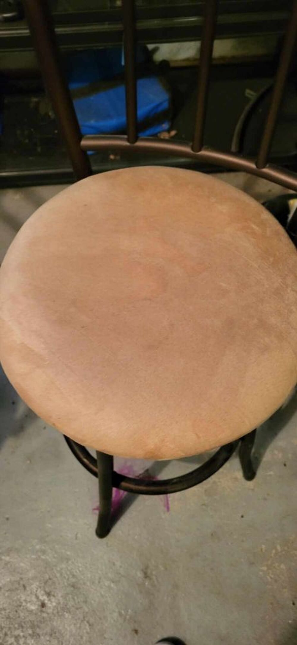 Tabouret de bar avec dossier m&eacute;tal style vintage industriel Meubles