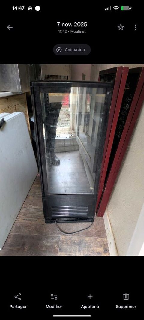 Mini+vitrine+r&eacute;frig&eacute;r&eacute;e+Casselin+78+L+�"+cordon+ab&icirc;m&eacute; 190 06380 Moulinet