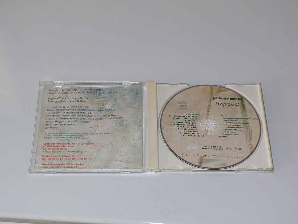 CD Jef Sicard CD et vinyles