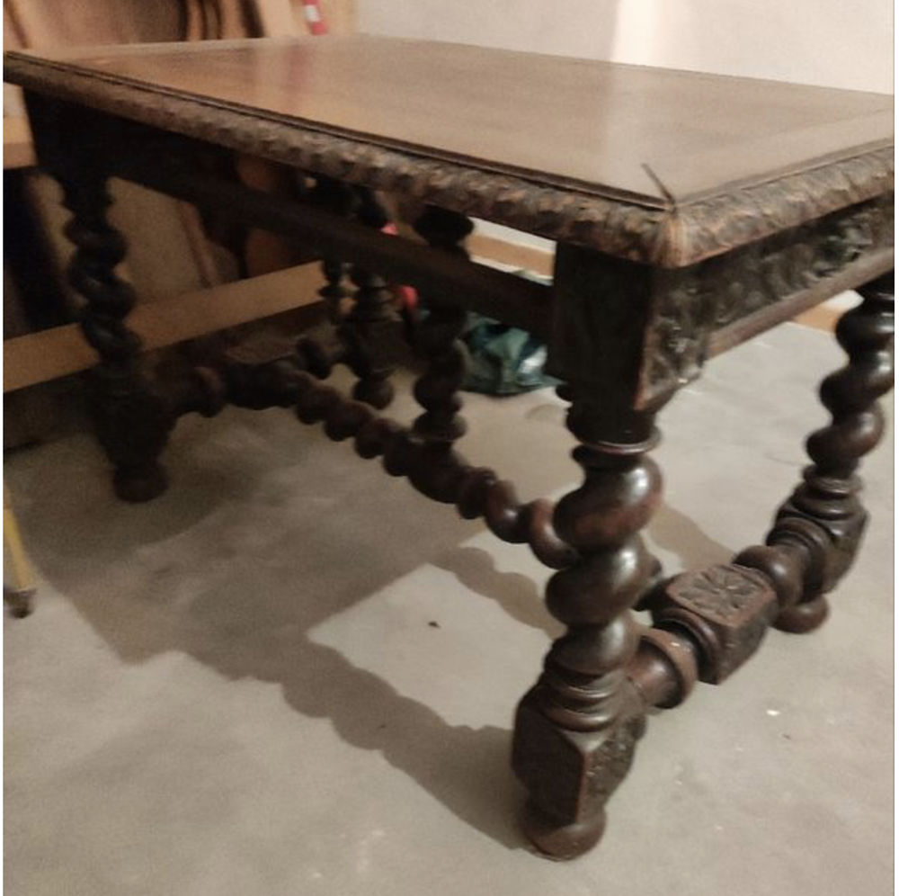 Table en ch&ecirc;ne Henri II Meubles