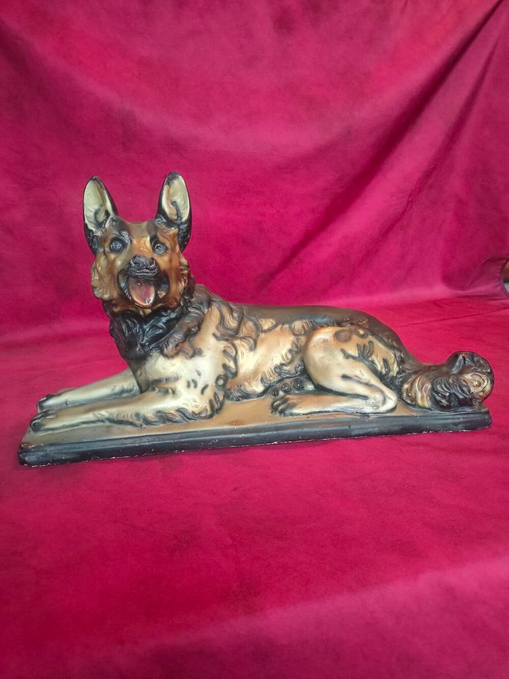 Chien design en pl&acirc;tre hauteur 31 cm Décoration