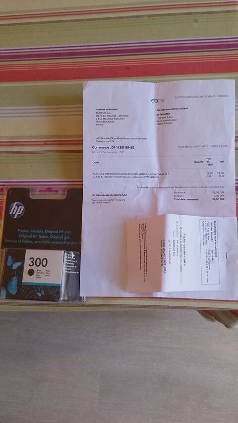  NEUVE Cartouche HP Noire Série 300  IRREPROCHABLE 1 Bourges (18)