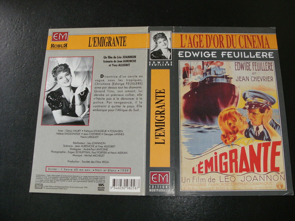 Film : " L 'emigrante " DVD et blu-ray