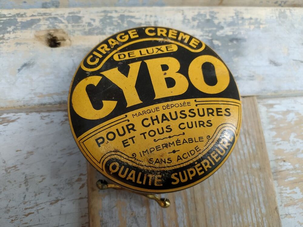 Ancienne Boite Publicitaire Cirage Cybo N&deg;6
