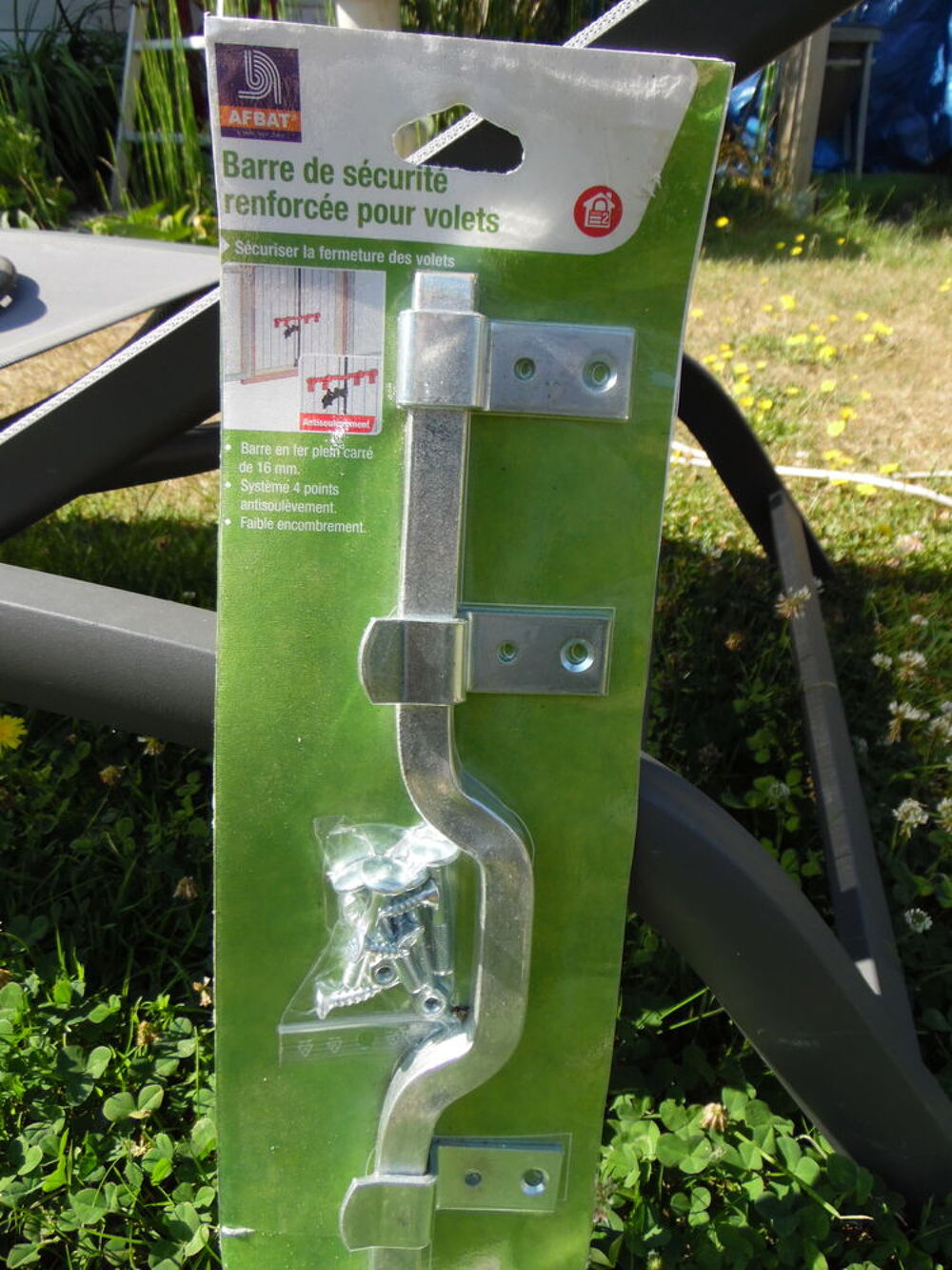 Barre de s&eacute;curit&eacute; pour volets Bricolage