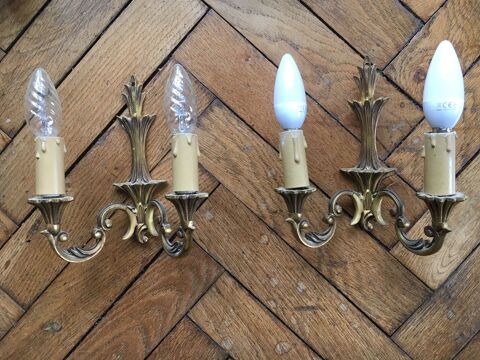 Paire d'appliques bronze dor� 105 Bordeaux (33)