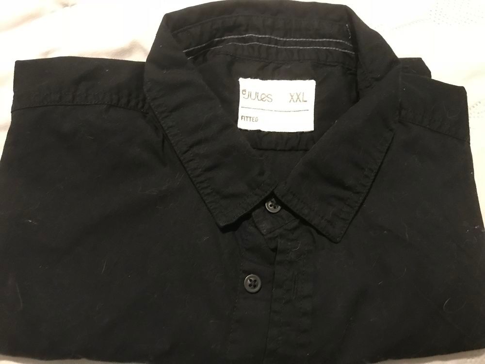 CHEMISE NOIRE M. Courtes JULES" FITTED Taille XXL Vêtements