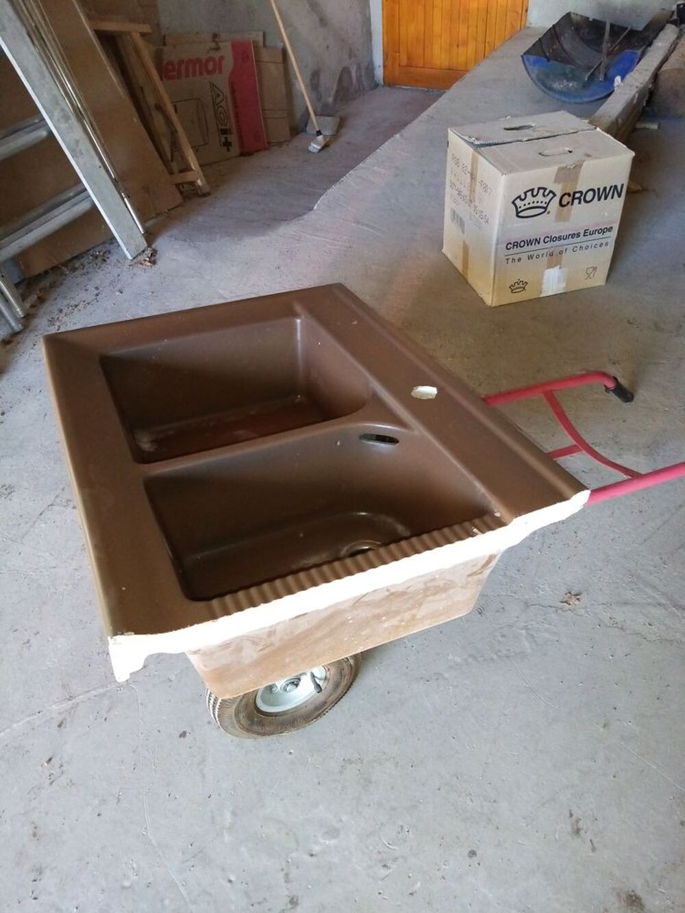 Evier en gr&egrave;s Bricolage