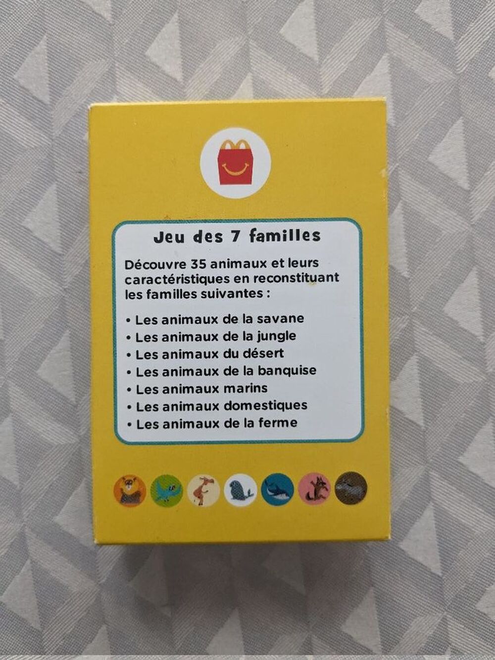 Jeu de cartes 7 familles - D&eacute;couvre les animaux Jeux / jouets