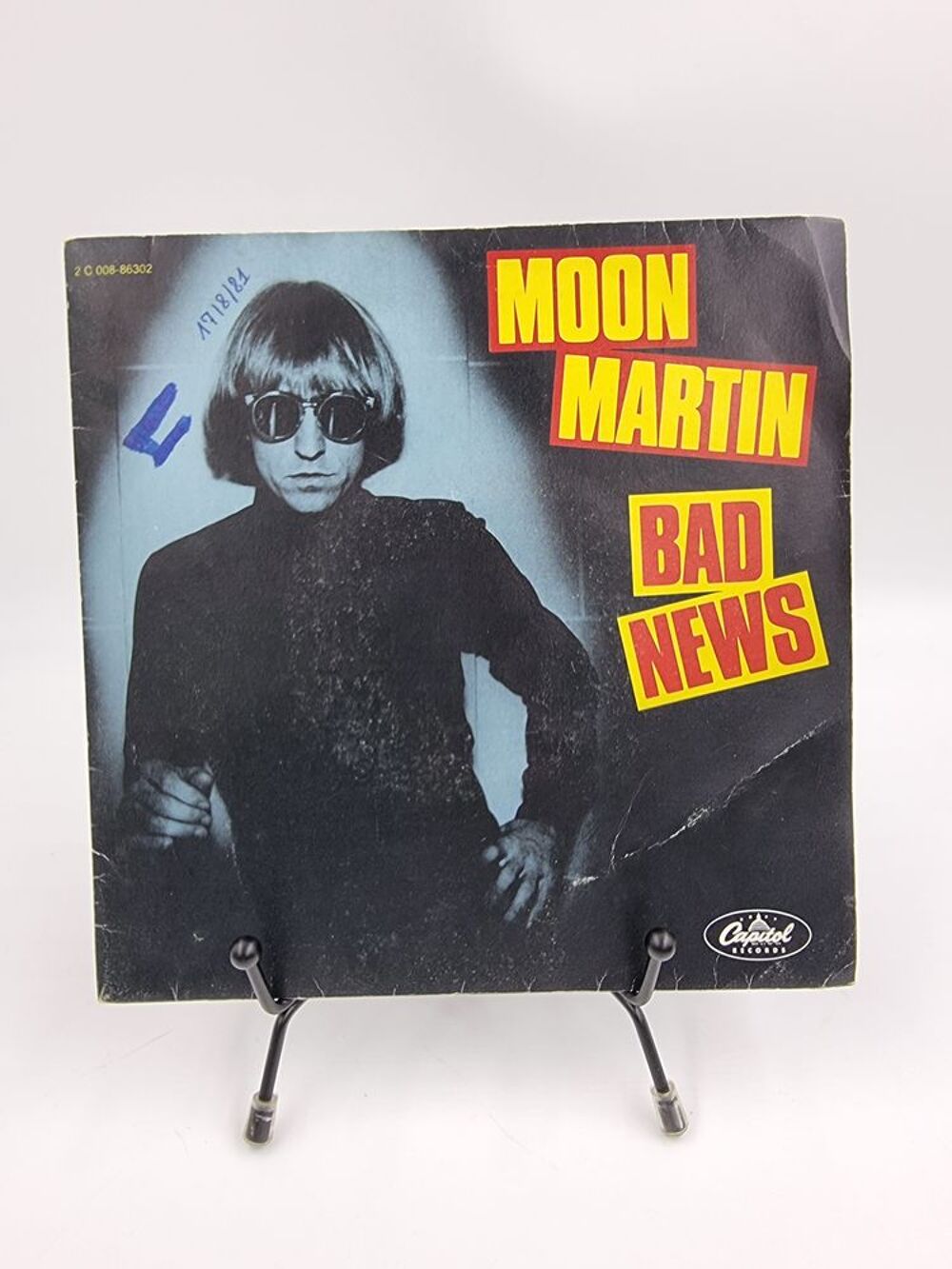 Vinyle 45 tours Moon Martin : Bad News avec fourreau CD et vinyles