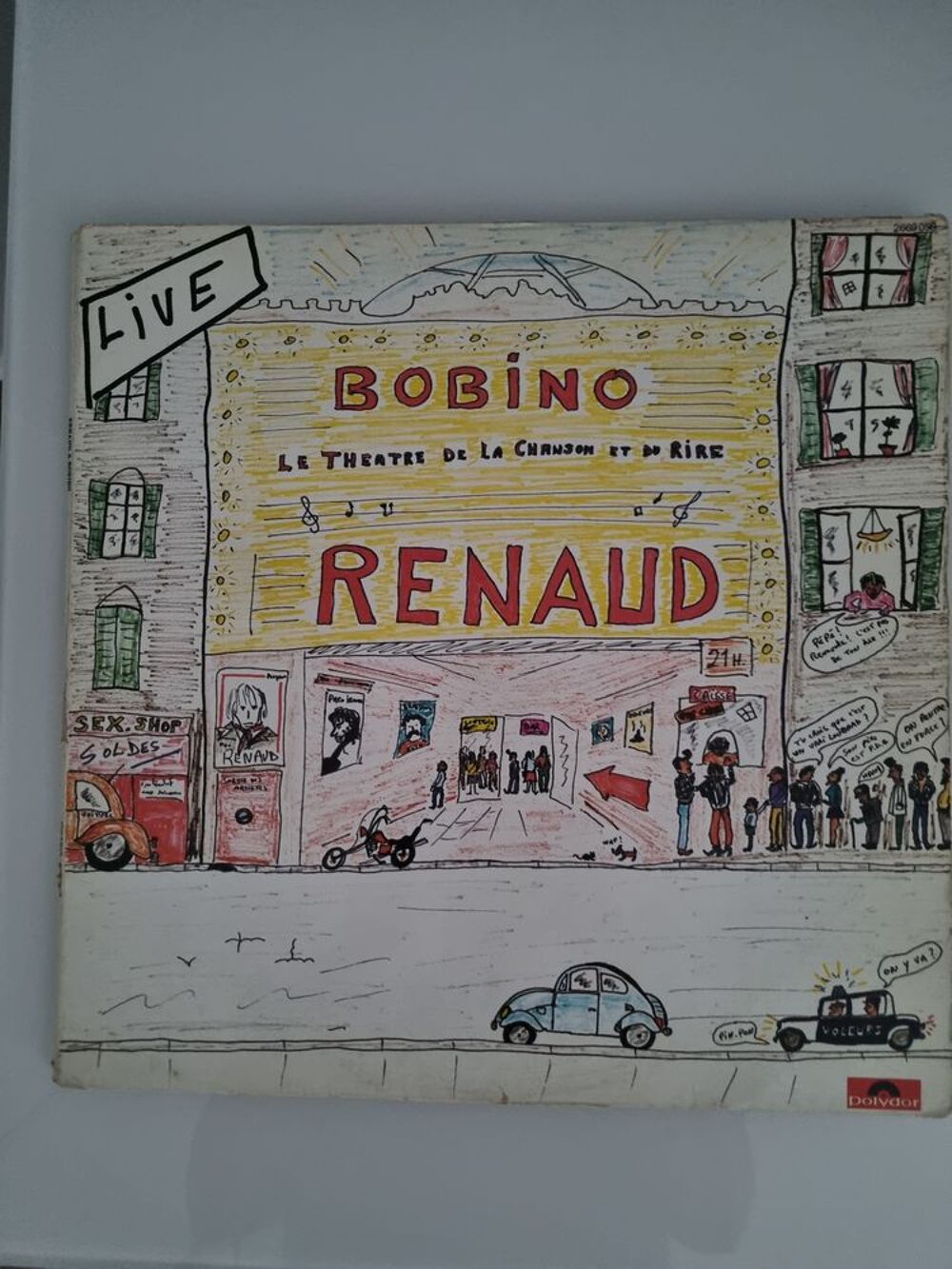 Quatre 33 tours RENAUD CD et vinyles