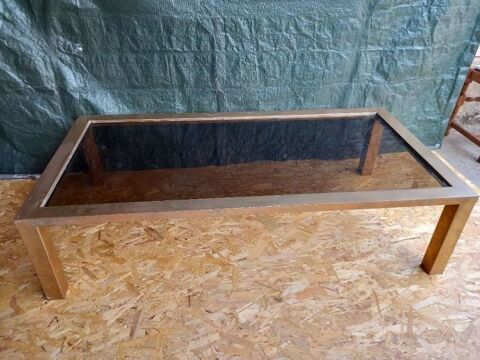 GRANDE TABLE DE SALON METAL ET VERRE 80 L�ogeats (33)