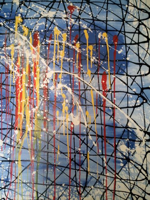 tableau acrylique 150 Le Cheylard (07)
