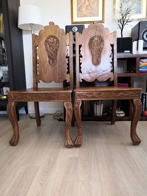 Chaises Indiennes Noyer du Radjasthan 230 Croissy-sur-Seine (78)