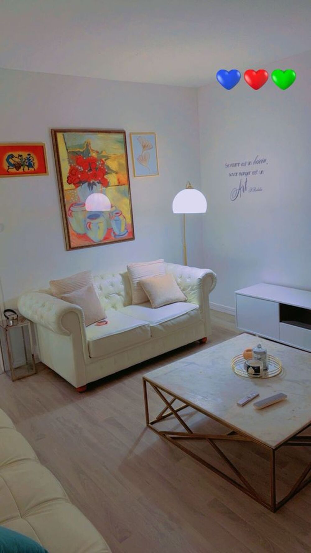 Canap&eacute; chesterfield blanc Meubles