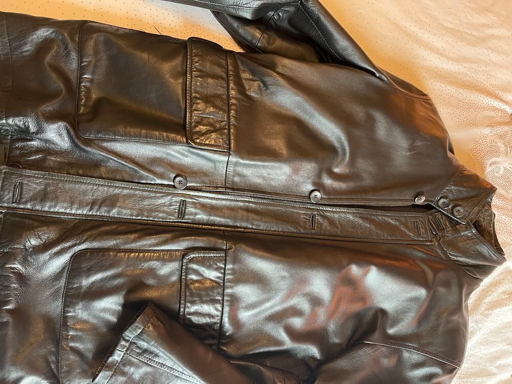 Veste homme en cuir Vêtements