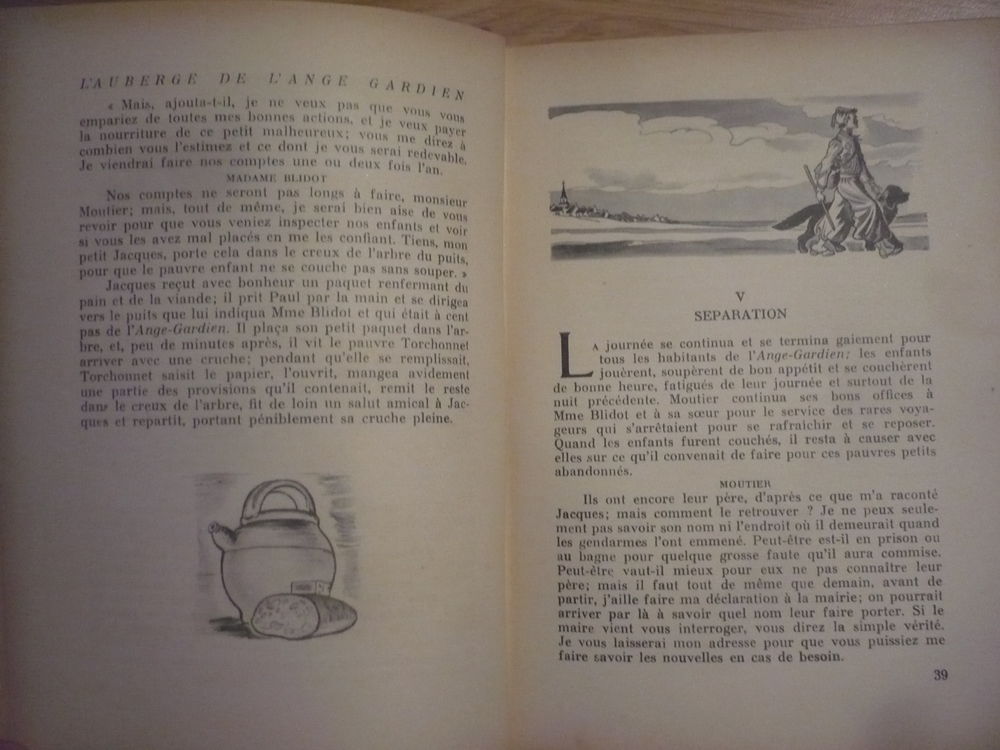 L'AUBERGE DE L'ANGE GARDIEN de la Comtesse DE S&Eacute;GUR (1949) Livres et BD