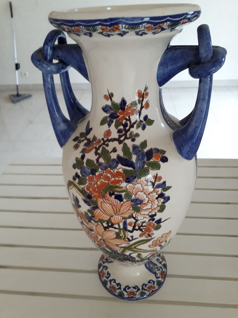 Cruche et cache-pot faiencerie de Gien D�coration